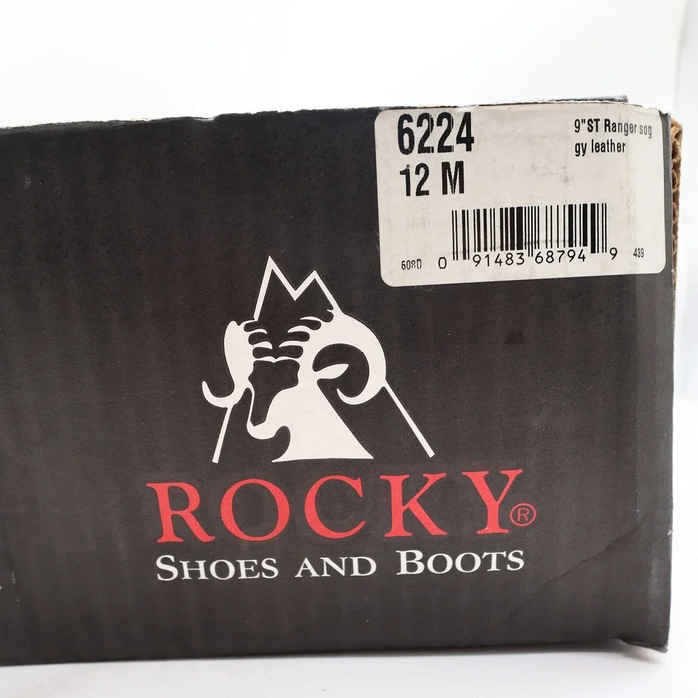 Rocky 6224 Steel Toe Ranger Mens 12 M Brown Leather Gore-Tex Work Boots NWT